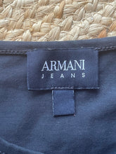 Load image into Gallery viewer, Armani Jeans Fitted T-shirt, Navy, Size XS