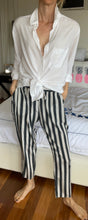 Load image into Gallery viewer, custommade Alinka Monochrome Striped Silk Pants, Size 38 AU 10