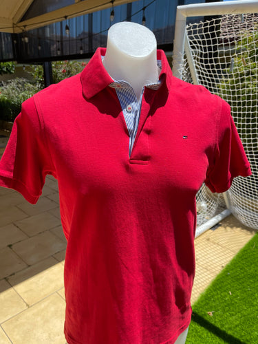 Tommy Hilfiger Vintage Men’s Polo Shirt, Red, Size M