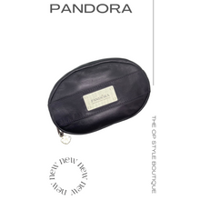 Load image into Gallery viewer, Pandora Leather Makeup Pouch, Purple