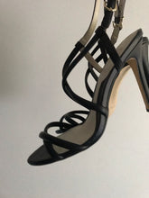 Load image into Gallery viewer, Sachi Open Toe Stilettos, Black, Size 39