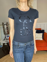 Load image into Gallery viewer, Armani Jeans Fitted T-shirt, Navy, Size XS