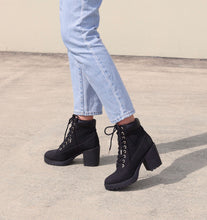 Load image into Gallery viewer, London Rebel Lace Up Ankle Boots, Black, Size 7