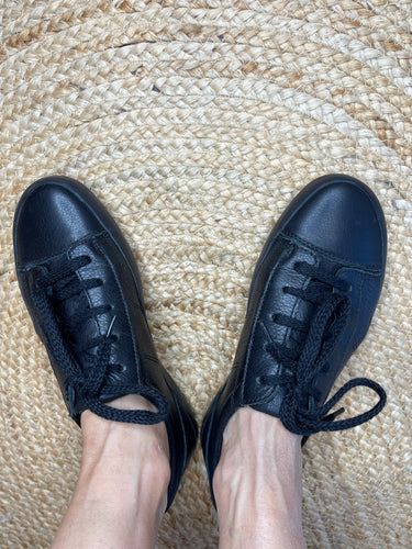 Ziera PETA Black Sneakers, Black, Size 37 XW