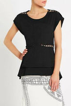 Load image into Gallery viewer, SASS &amp; BIDE &quot;Temple Town&quot; Corset Lace Up Empress Okura Tee - Size XXS