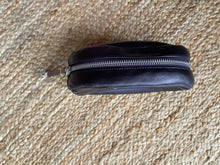Load image into Gallery viewer, Pandora Leather Makeup Pouch, Purple