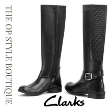 Load image into Gallery viewer, Clarks Pita Dakota Riding Boots, Black, Size 7