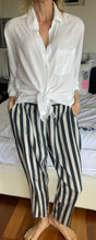 Load image into Gallery viewer, custommade Alinka Monochrome Striped Silk Pants, Size 38 AU 10