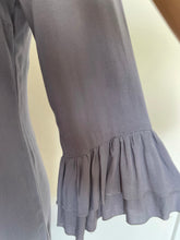 Load image into Gallery viewer, Sunny Leigh Ruffle Top, Grey Blue, Size S