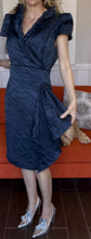 Load image into Gallery viewer, George Gross Sheath Dress, Navy, Size 14