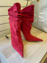 Load image into Gallery viewer, Gianmarco Lorenzi Red Suede Ankle Boots, Brand New, Size 40