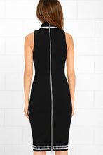 Load image into Gallery viewer, Elliatt Rapid Black Embroidered Bodycon Dress, Size M
