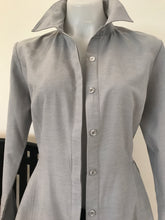 Load image into Gallery viewer, Her Velvet Vase Paddington Shirtdress, Grey, BNWT, Size L