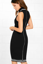 Load image into Gallery viewer, Elliatt Rapid Black Embroidered Bodycon Dress, Size M