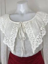 Load image into Gallery viewer, Laura Ashley White Blouse, Size 10
