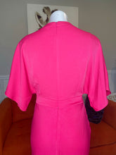 Load image into Gallery viewer, Tussah MIDI Dress, Fuchsia Pink, Size 14