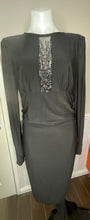 Load image into Gallery viewer, DAVID MEISTER EMBELLISHED INSET DRESS, Black, Size 12
