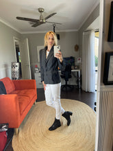 Load image into Gallery viewer, Lisa Campione New York Two Tone Grey Tweed Jacket/Blazer, Size 42 (14)