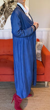 Load image into Gallery viewer, Iconic Blue Denim Duster Jacket,