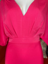 Load image into Gallery viewer, Tussah MIDI Dress, Fuchsia Pink, Size 14