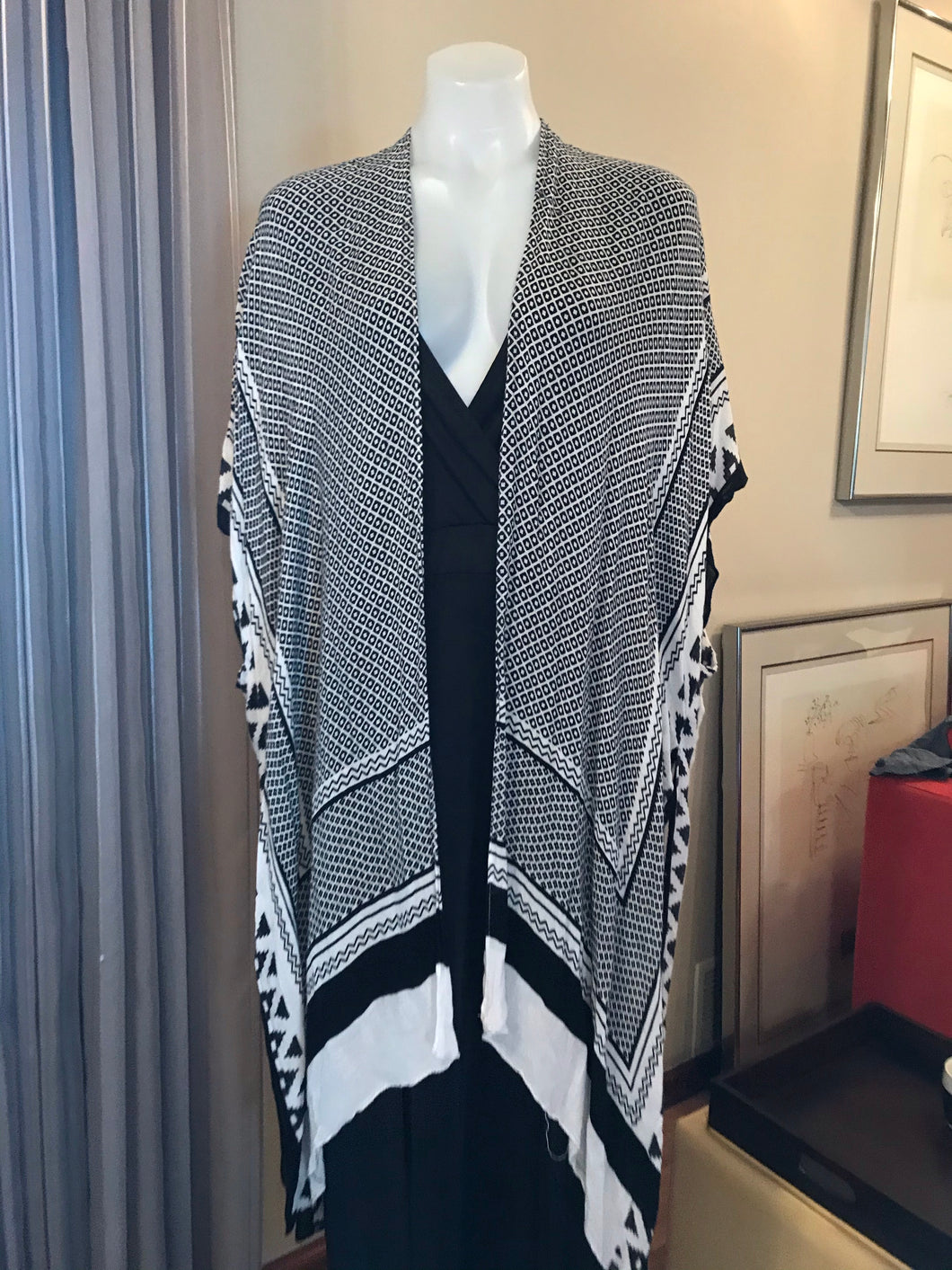 Cotton Sleeveless Cardigan Cover Up, One Size