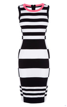 Load image into Gallery viewer, Karen Millen Black Contrast Knit Dress, Size 2