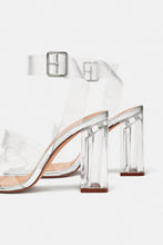 Load image into Gallery viewer, Zara Trafaluc Vinyl High Heels Sandals, Size 41